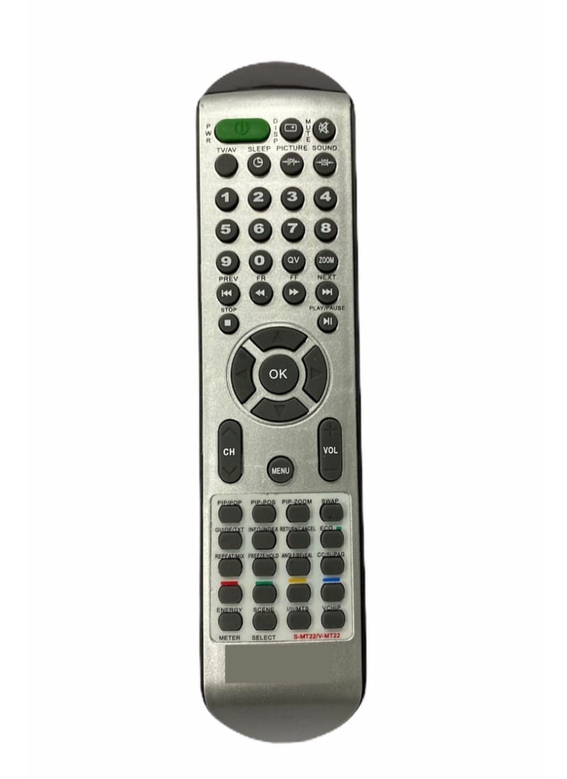 LCD-LED Remote No. Kmt22, Compatible with Koryo LCD-LED Remote Control-Old Remote Functions Must Be Exactly Same (Color Multicolor)