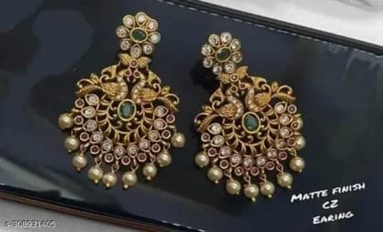 Elegant Gold Plated Hoop Earrings