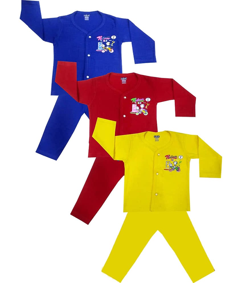 INFANT Pack of 3 Baby Boys 100% Cotton ( Multi )