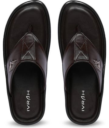 IVRAH - Brown Men's Leather Slipper