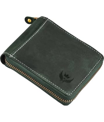 Lorenz Green 100% Leather Men's RFID Wallet ( Pack of 1 )