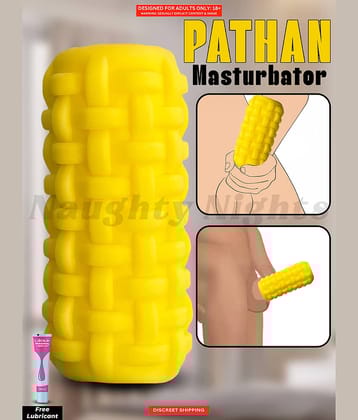 Pathan Sultan Handjob Realistic Masturbator with Inner Dotted Design Real Feel Silicone Masturbator Toy | Perfect Grip Fit for all Size Penis Masturbator Toy For Boy by Naughty Nights with Free Lube