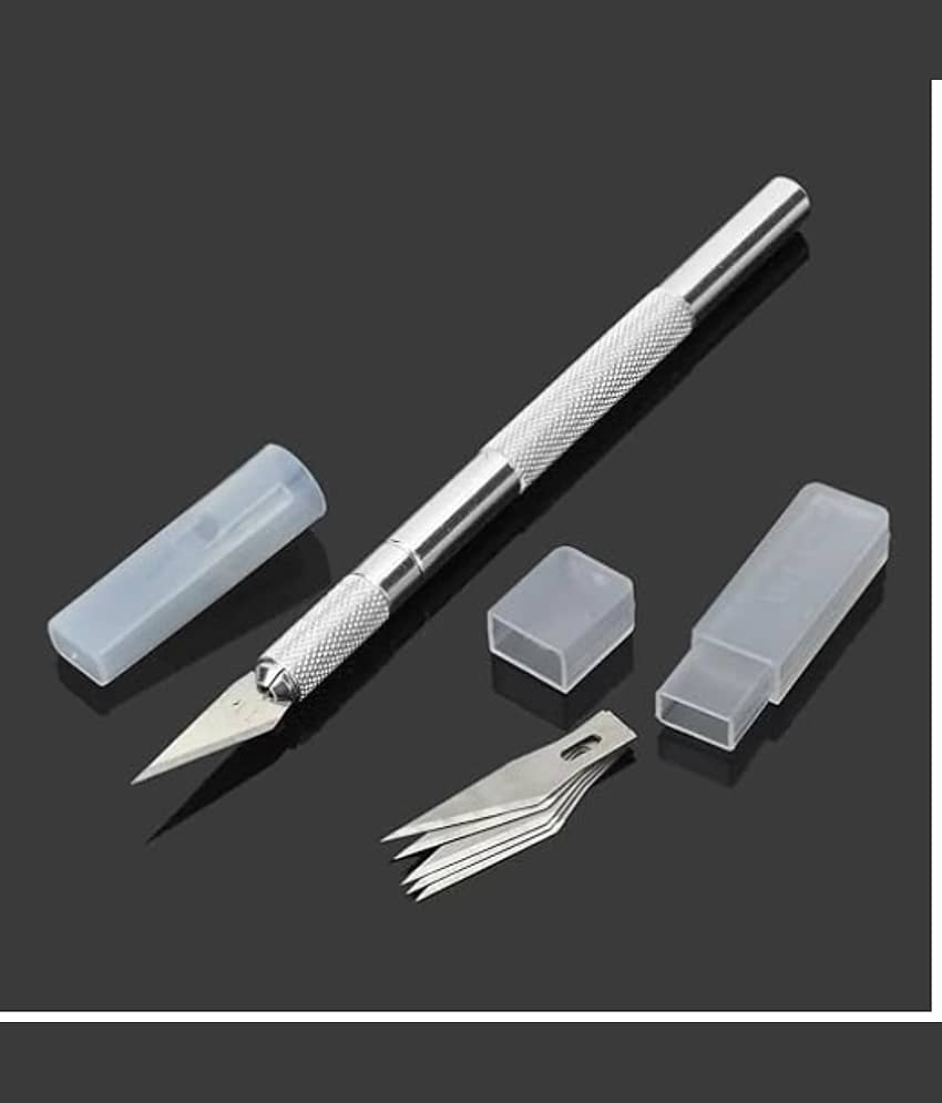 Eclet Detail Pen Knife with 5 Interchangeable Sharp Blades for Carving/Mat Cutting &Paper Cutting (Code 20