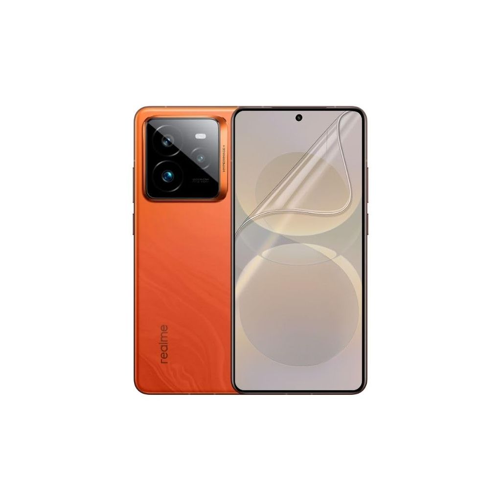 SKINOVITA Realme Front Glossy Screen Protector | Crystal Clear HD Display Protection with Smooth Touch & Full Coverage