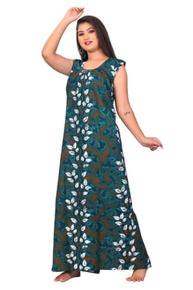 Fabimi Women's Sleeveless Cotton Nighty in Comfortable and Stylish