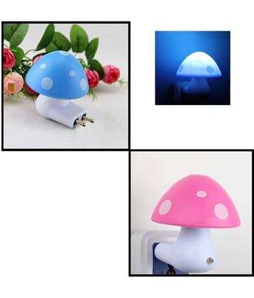 P India Automatic Night Fall Sensor Mushroom Lamp (set Of 2)