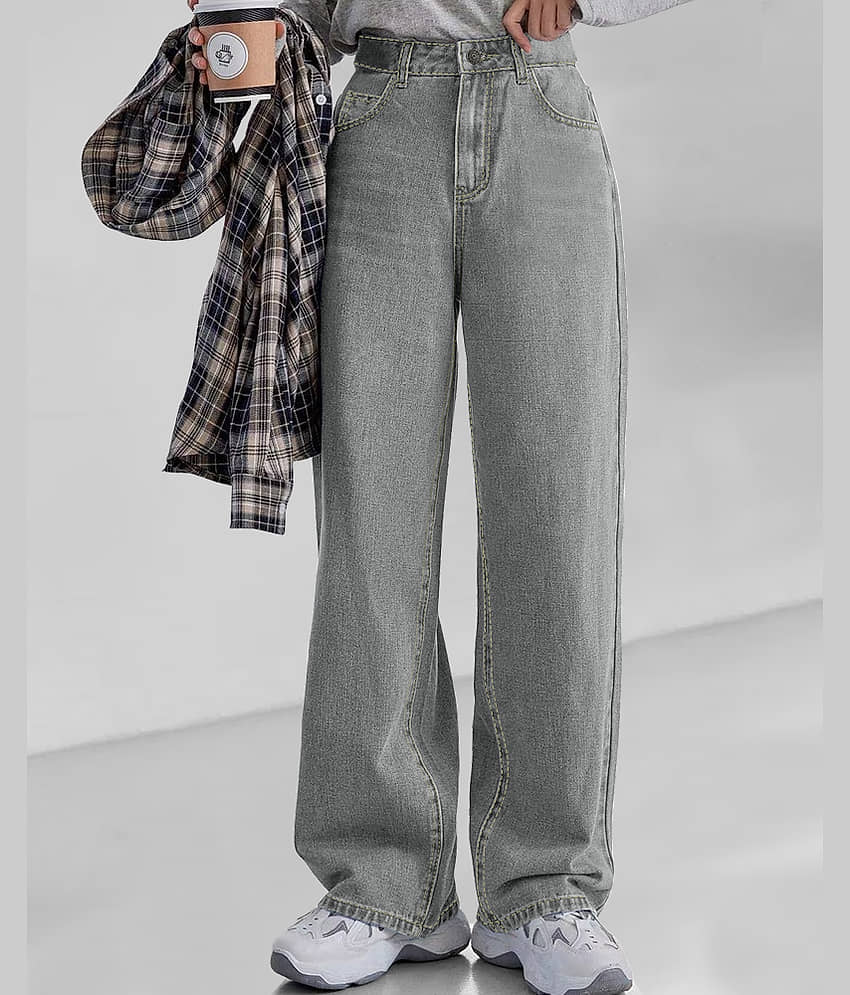 Eyebogler - Black Denim Baggy Fit Women's Jeans ( Pack of 1 )