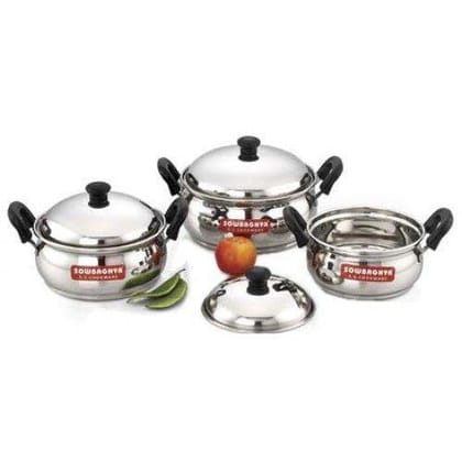 Ultima IB SS 6 pcs cook n serve pot 