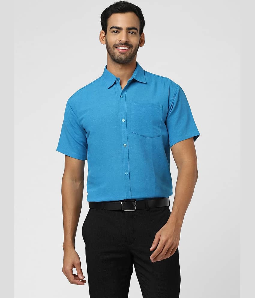 DESHBANDHU DBK - Blue Cotton Regular Fit Men's Casual Shirt ( Pack of 1 )