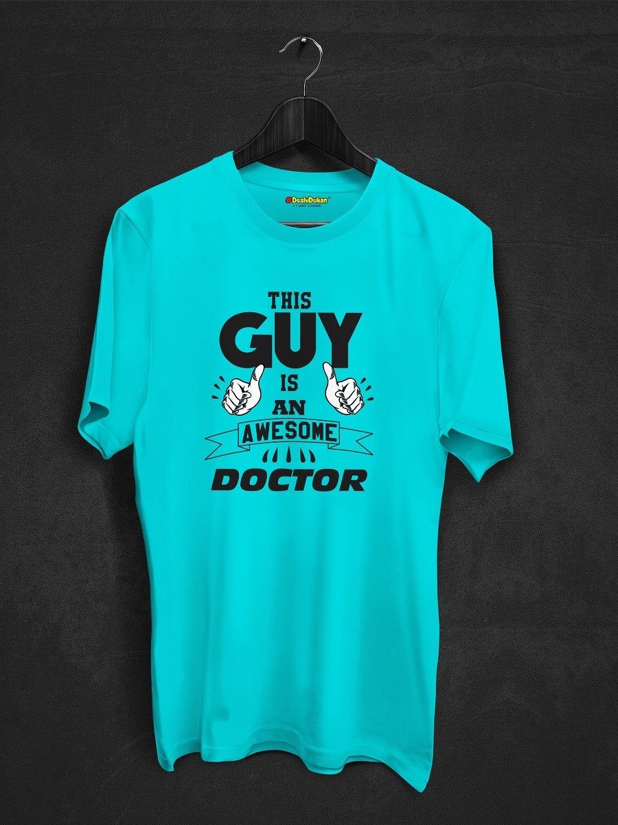 Awesome Doctor T-shirt-Sky Blue / XS