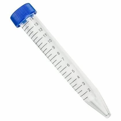 15ml Centrifuge Tube with Blue screw cap, PP conical Bottom 100 PCS