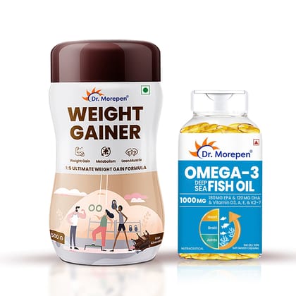 Omega-3 Deep Sea Fish Oil 1000mg + Weight Gainer