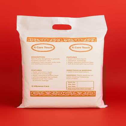 A Care Touch Underpads,Undersheet On Amazon, 40 Count Size (60 x 90Cm) for Dryness Anti Bacterial Ultra Soft High Absorbency Gel Core Leak Proof Pack of 4