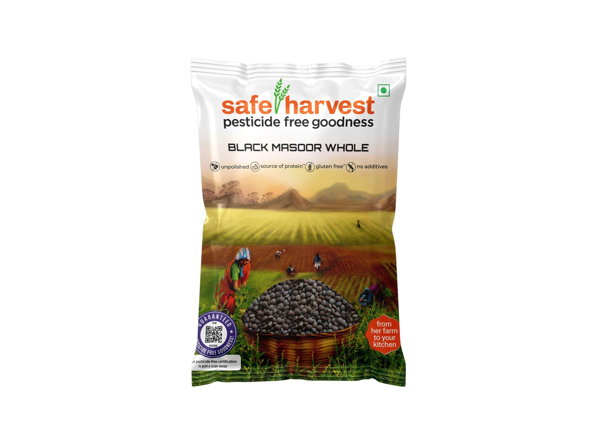Safe Harvest Pesticide Free Masoor Dal 1kg