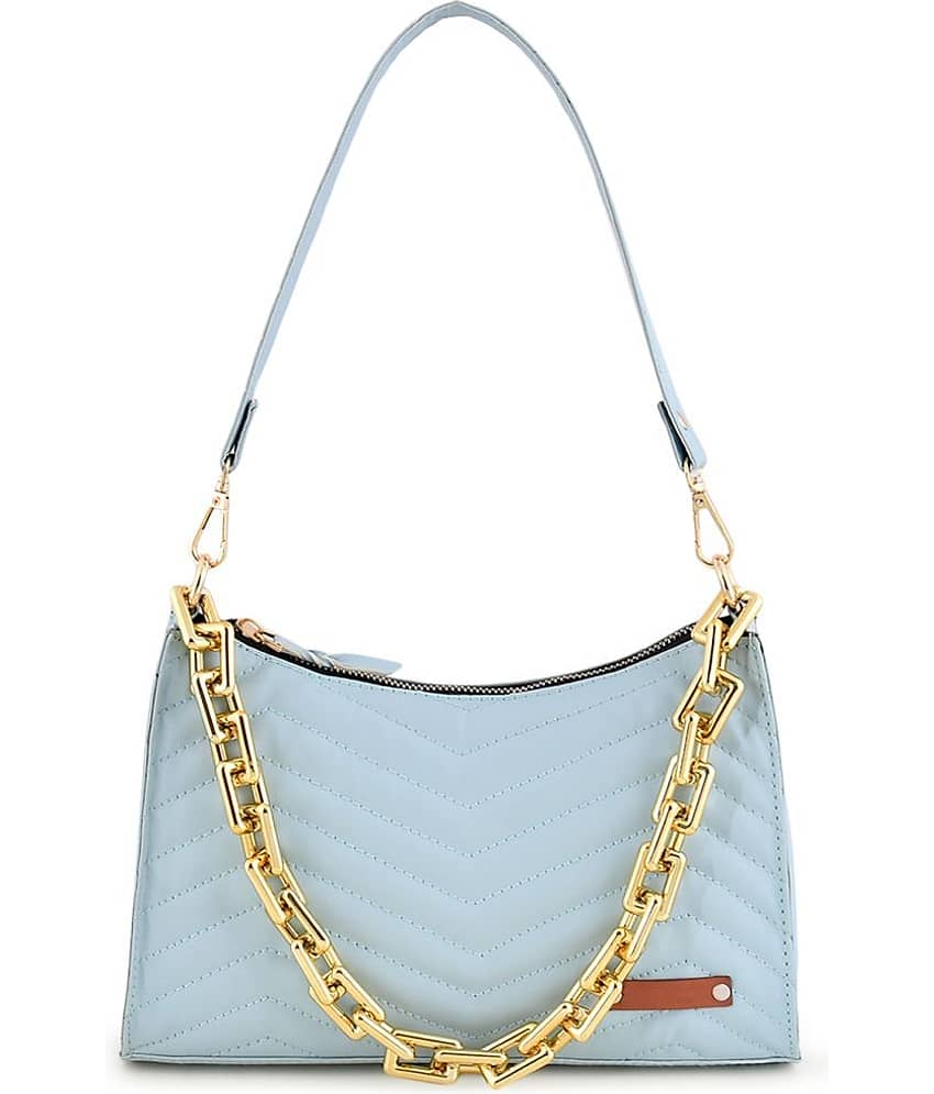 Lychee Bags Shoulder Bag PU Set of 1 ( Blue )