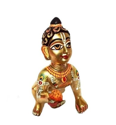 laddu gopal shringar idol (ASHTDHATU)  , best quality-Size 3