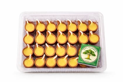 Ghee Diya (27 Pcs) of 3 ML each In white Cotton Wick with Matchbox | Ready to Light Terracotta Diyas for Pooja, Prayer & Diwali