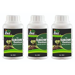 EBS GrowGenius Gibberellic Acid 0.001 L the plant growth and improves plant health and sustained productivity (750 ML (250MLX3))