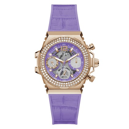Guess Lavender Dial Women Analog Watch - GW0553L6-Purple