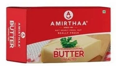 Amirthaa Unsalted Butter, 200 gm