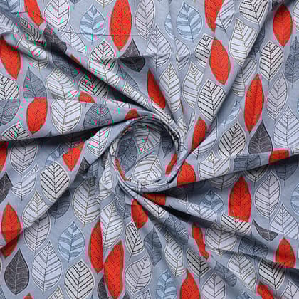 Autumn Leaves Digital Printed Fabric
