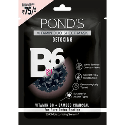 Pond's Mask Sheet Detoxing Charcoal 25ml