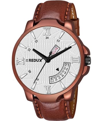 Redux - Brown Leather Analog Men's Watch