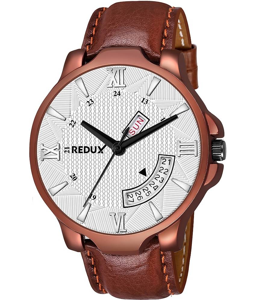 Redux - Brown Leather Analog Men's Watch
