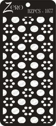 Brand Zero Pratibimb Craft Stencil - Code: BZPCS-1077 - Select Your Preferred Size