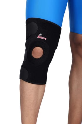 Aktive Support 505 Neoprene Knee Support - Free Size (Black)