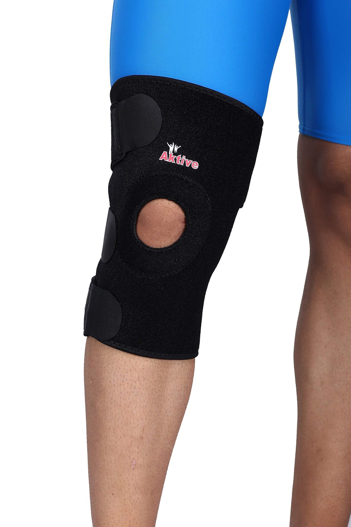 Aktive Support 505 Neoprene Knee Support - Free Size (Black)