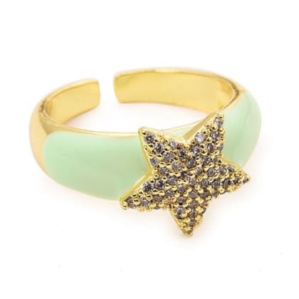 Star Fish Ring (Turquoise)-7