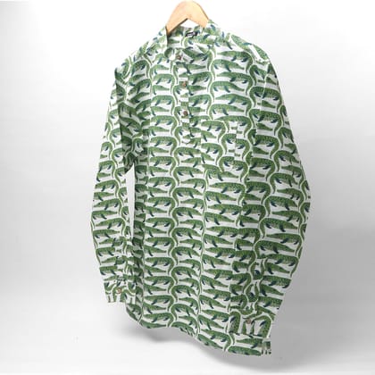 जलजन्तु Kurta Shirt #58-XS / Half Sleeve