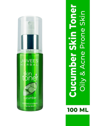 Jovees Herbal Cucumber Skin Toner for Oily & Acne Prone Skin Hydrating And Pore Tightening 100 ml