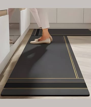 mahek accessories Anti-skid Rubber Bath Mat 40x60 cm ( Pack of 2 ) - Multi