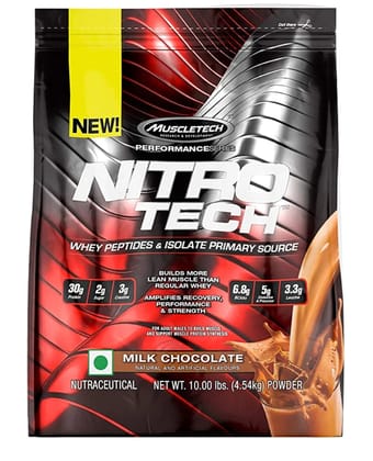 MuscleTech Nitrotech Performance Series 10lbs Milk Chocolate Whey Protein