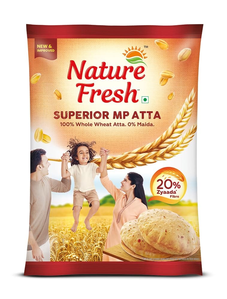 Nature Fresh Nature Fresh Sampoorna Chakki Atta (Superior Mp Atta), 5 Kg