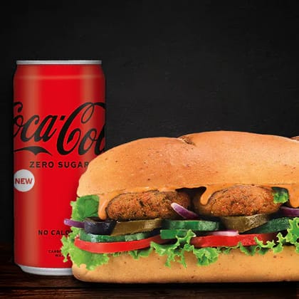 Veg Shami Sandwich (15cm) + Coke(Save 31%) Veg Shami Sandwich (15cm) + Coke(Save 31%)