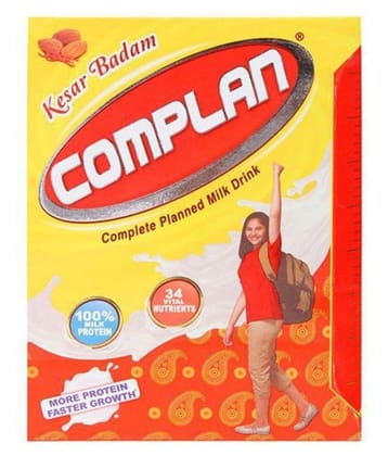 Complan Kesar Badam Nutritious Health Drink - Vitamin C & A Supports Kids Immune, Clinically Proven For 2X Faster Growth Formula, 200 G Carton Complan Kesar Badam Nutritious Health Drink - Vitamin C & A Supports Kids Immune, Clinically Proven For 2X Faster Growth Formula, 200 G Carton