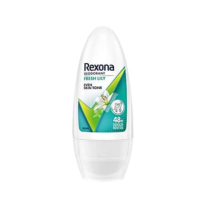 Rexona Fresh Lily Even Skin Tone Deodorant Roll On For Women, 50 ml