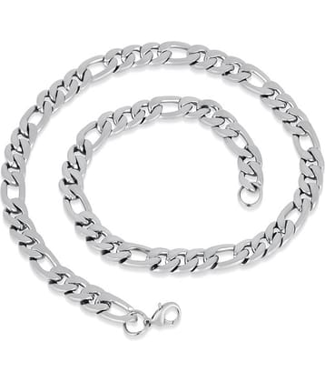 FASHION FRILL Silver Plated Chain ( Set of 1 )