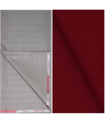 KUNDAN SULZ GWALIOR Multi Linen Unstitched Shirts & Trousers 1 Pant and Shirt Piece For Men