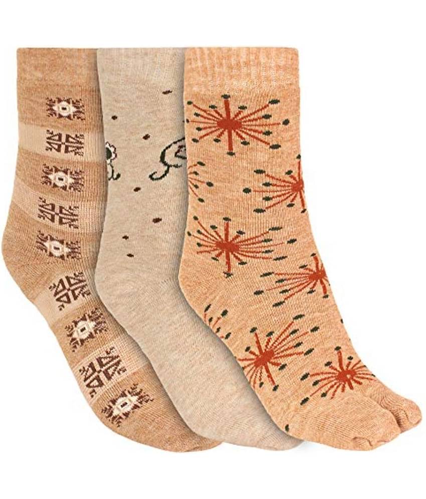 Creature - Multicolor Woollen Women's Thumb Socks ( Pack of 3 )