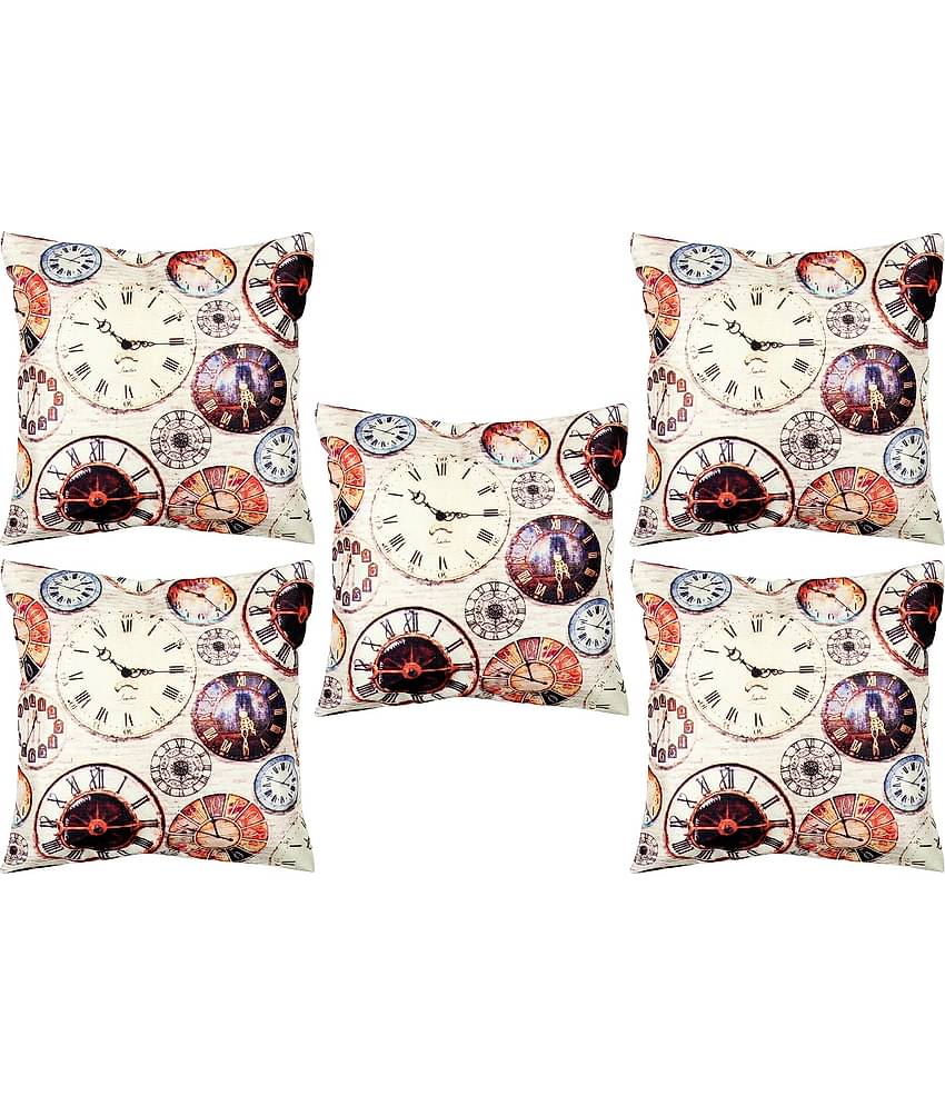 BELLA TRUE  Set of 5 Cushion Covers Floral Themed