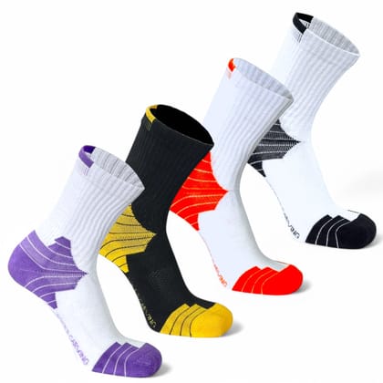 ATHLETICA EDITION- TERRY CUSHIONED SOCKS-Pack of 4-Pairs