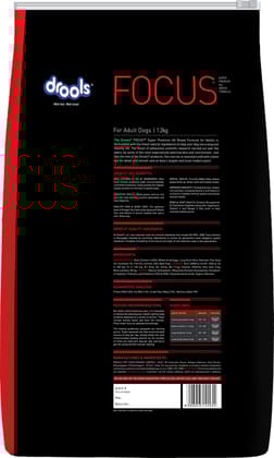 Drools Focus Adult Super Premium Dog Food, 1.2kg