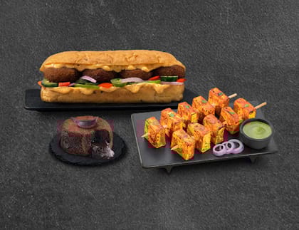 Any Sandwich + Any Starter [FREE Chocolava Cake]