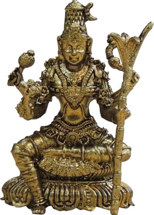 Brass Kamakshi Devi Idol Statue, Height : 2 Inch (BSMAS1929 E)