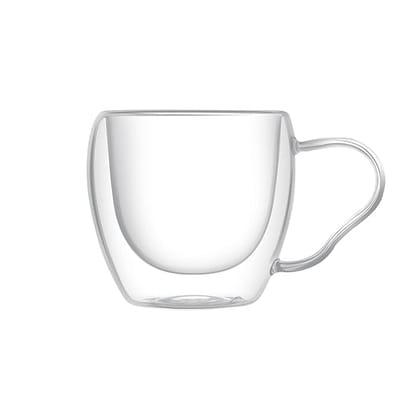 Double Wall Glass Coffee Mug with Handle, 12 oz Double Wall Glass Coffee Mug with Handle, 12 oz
