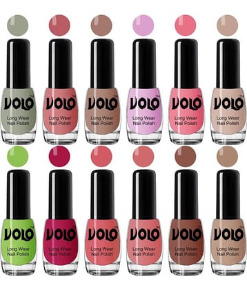 VOLO Best Affordable FullYear Collection Nail Polish Combo 12 Pcs Multi Glossy 60 mL